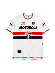 MOTOROLA 로고가 새겨진 상파울루 FC 2000 홈 레트로 유니폼
