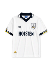 HOLSTEN 스폰서 로고가 있는 토트넘 홋스퍼 1994/95 홈 레트로 유니폼