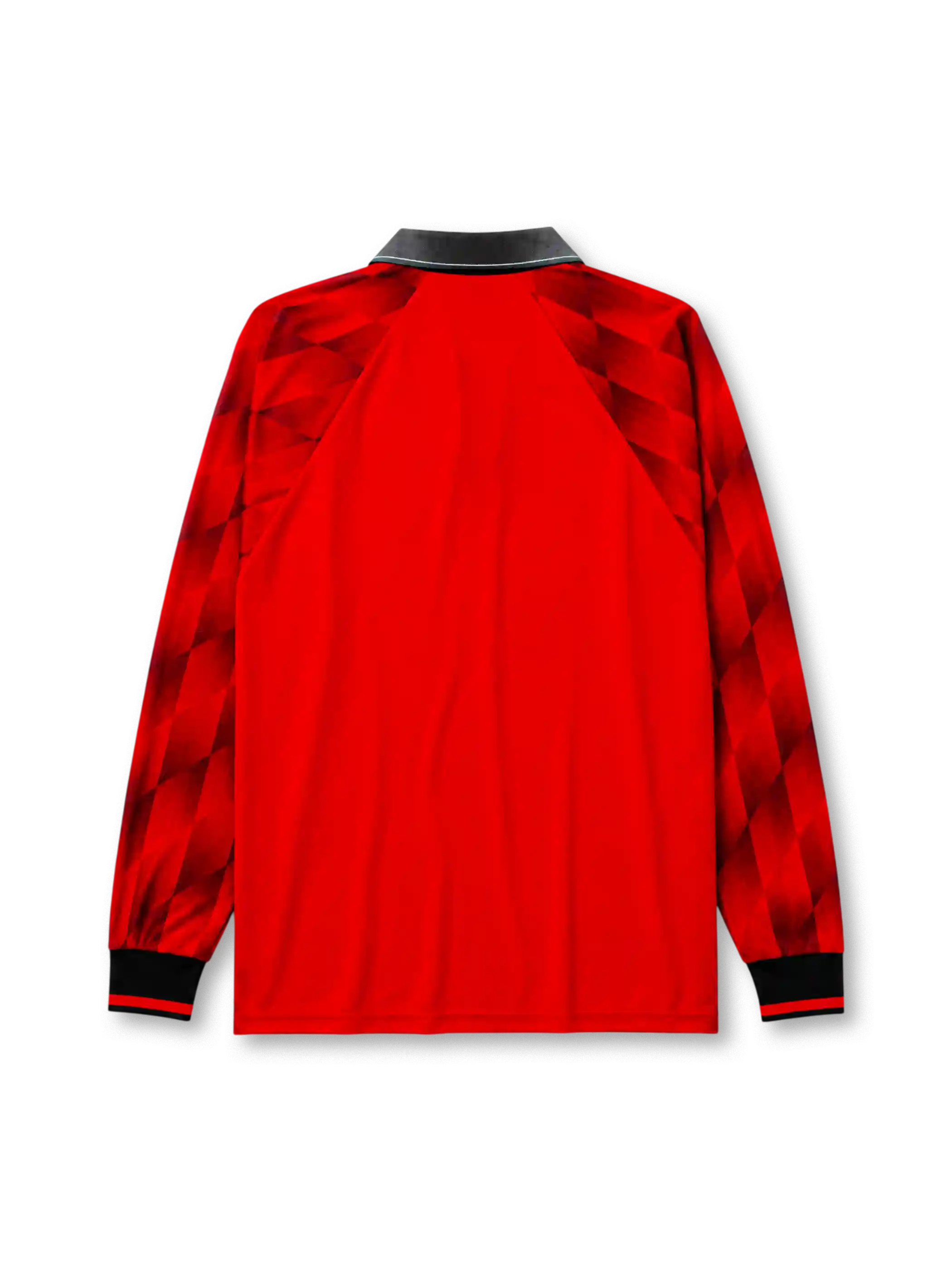 THEATRE OF DREAMS 문구가 있는 맨체스터 유나이티드 1996/97 홈 레트로 유니폼