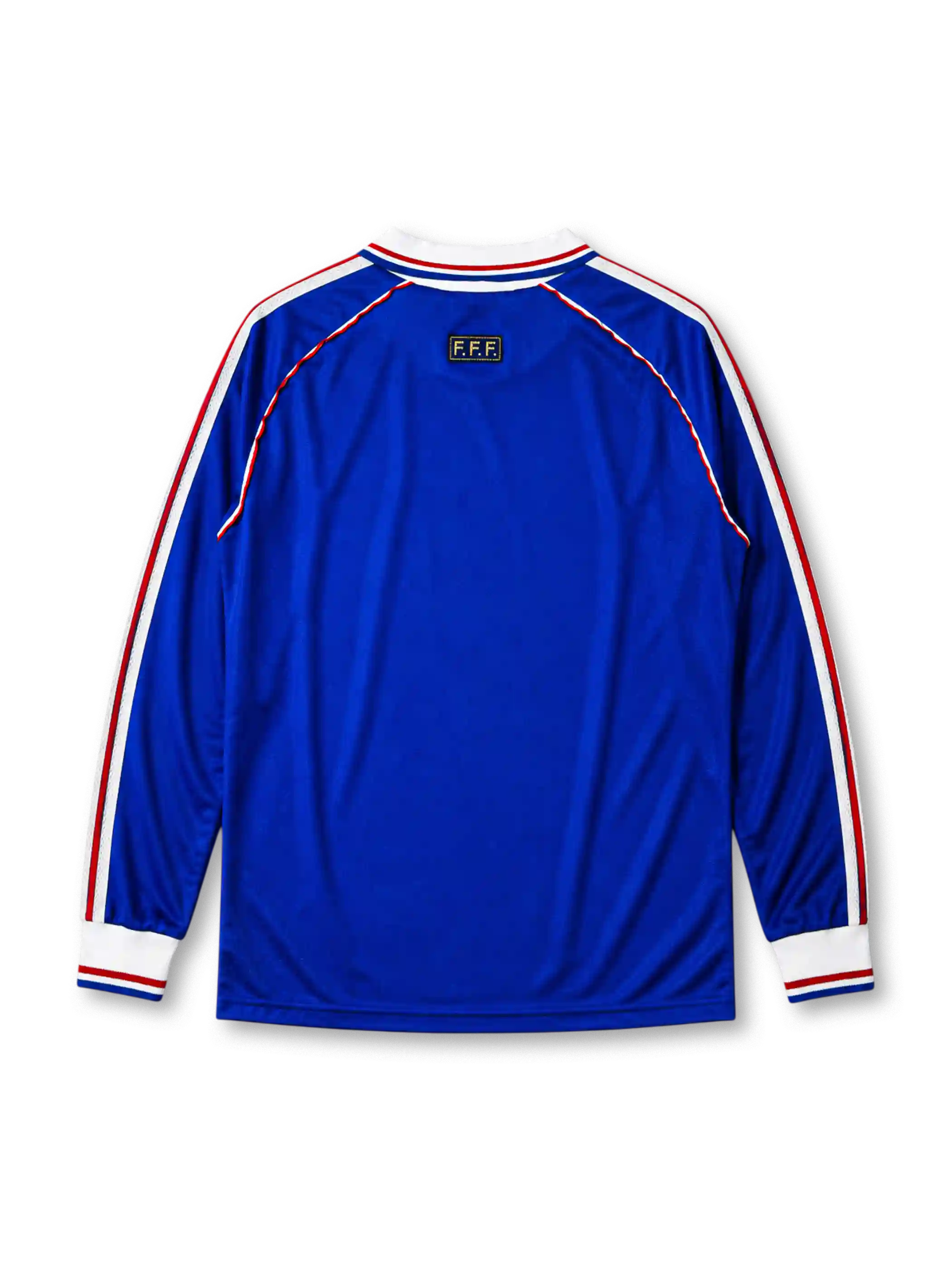 BRESIL FRANCE 12-07-98 기념 패치가 있는 프랑스 1998 월드컵 결승전 홈 레트로 유니폼