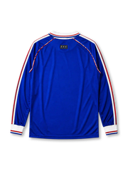 BRESIL FRANCE 12-07-98 기념 패치가 있는 프랑스 1998 월드컵 결승전 홈 레트로 유니폼