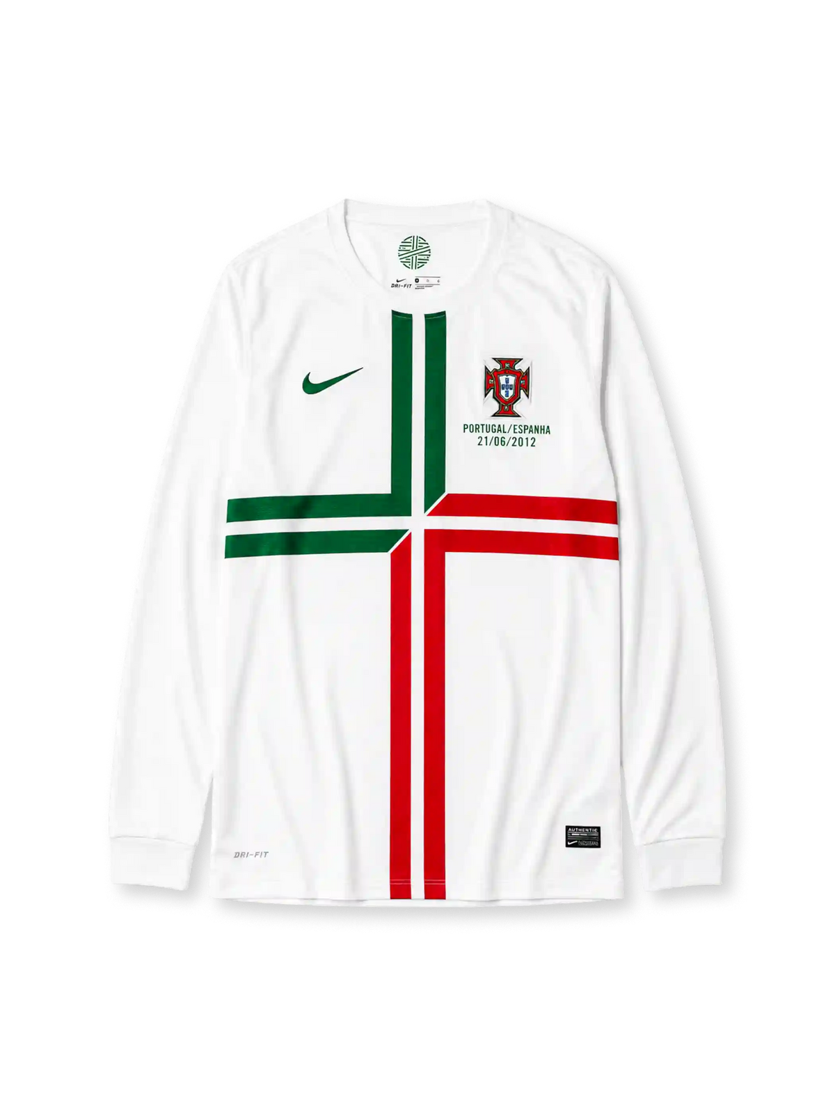 PORTUGAL/ESPANHA 기념 자수가 있는 포르투갈 2012-13 어웨이 레트로 유니폼